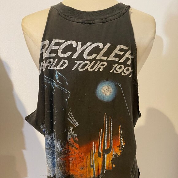 Vintage ZZ top Recycler world tour cut off Tee tshirt - Picture 3 of 8